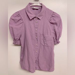 Zara peal button top